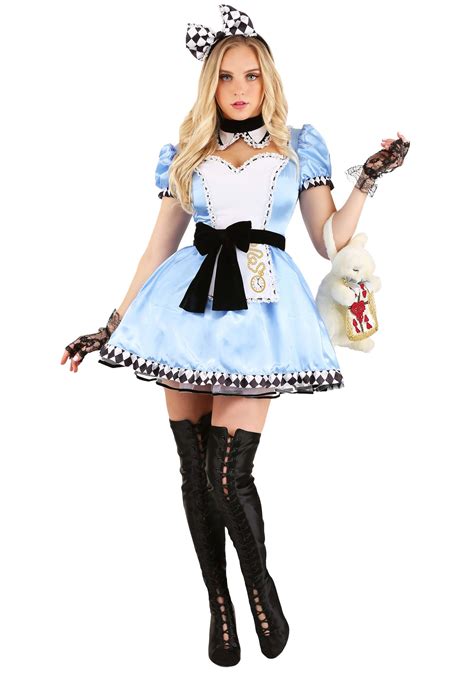 alice and wonderland adult halloween costumes|More.